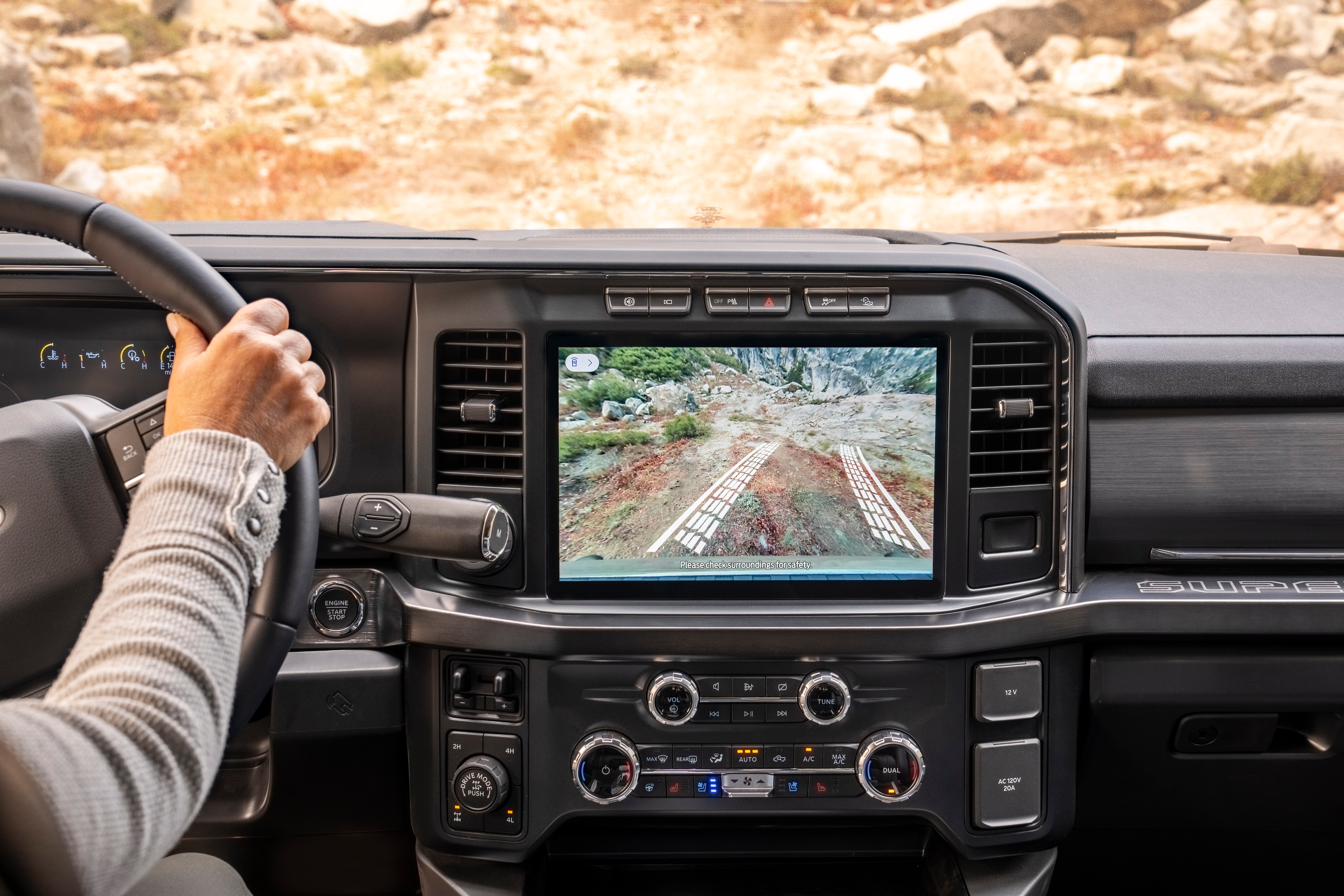 Always consult the Owner’s Manual before off-road driving, know your terrain and trail difficult, and use appropriate safety gear. Professorial driver on closed course. Available early 2023. Preproduction model shown with available features. 